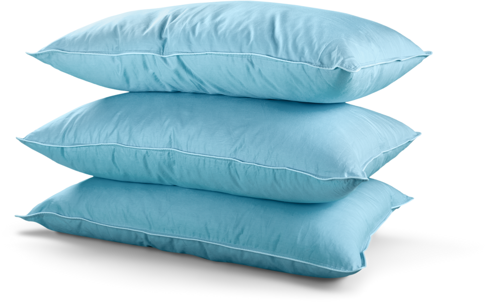 Stack of Blue Pillows